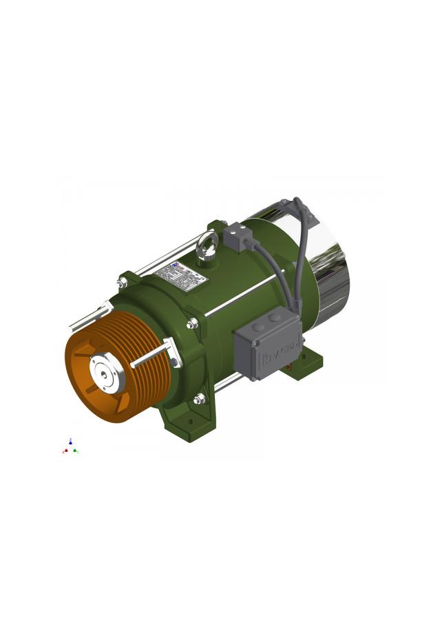 (English) NAGEL 160-3 Gearless Lift Machine Motor.